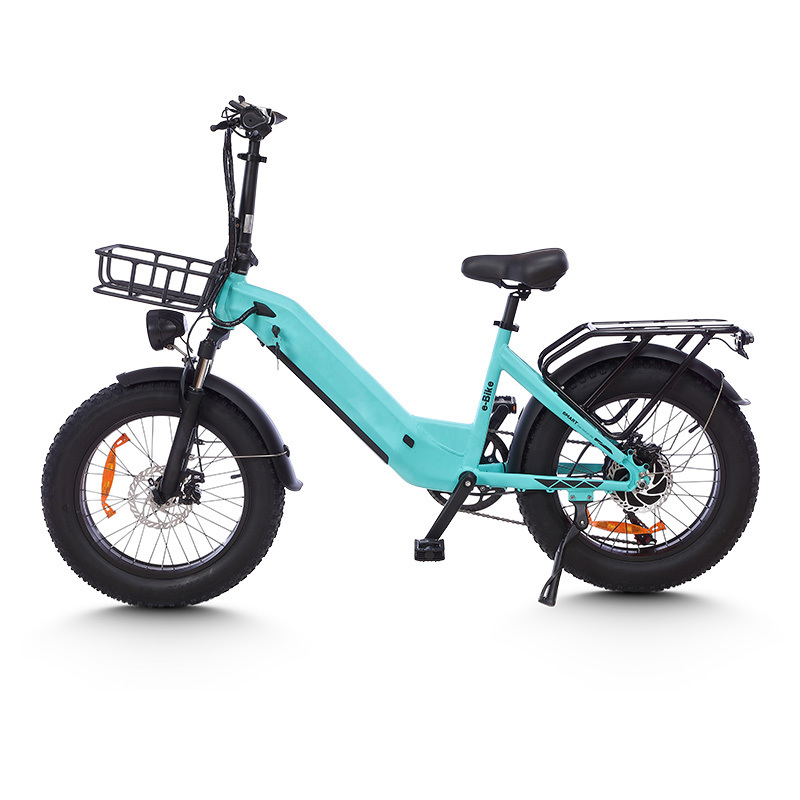 MZ-9 US EU Warehouse 48V 500W 750W Adult E-Bike 20 Inch Fat Tyre Full Suspension Ebike Folding Electric Hybrid City Bike Fatbike