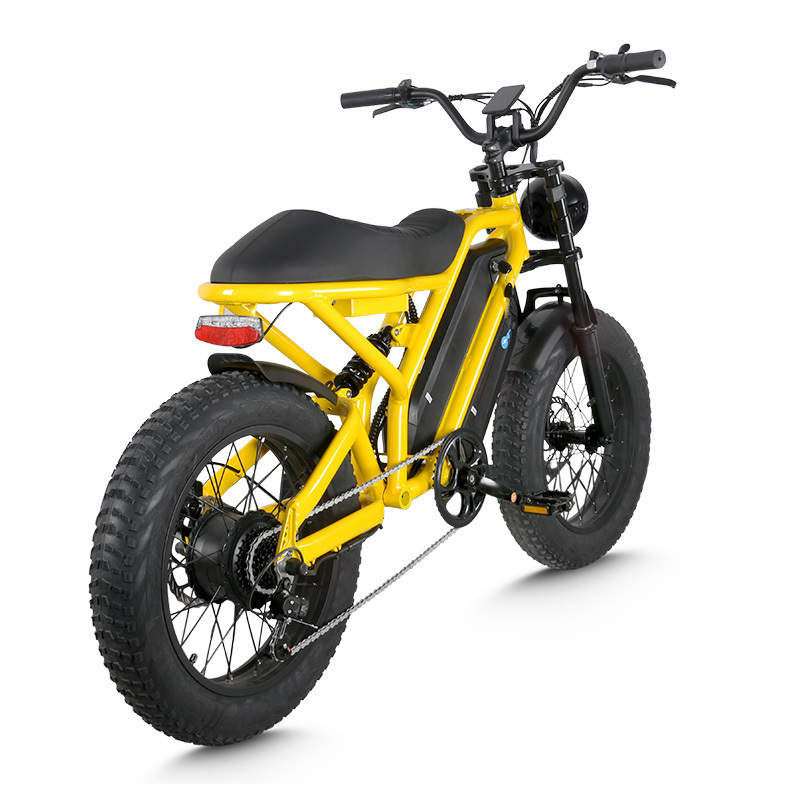 MZ-12 48V 500W 750W 1000W 20 Inch Fat Tire Full Suspension E-Bike Motorcycle Electric Dirt Bike For Adults