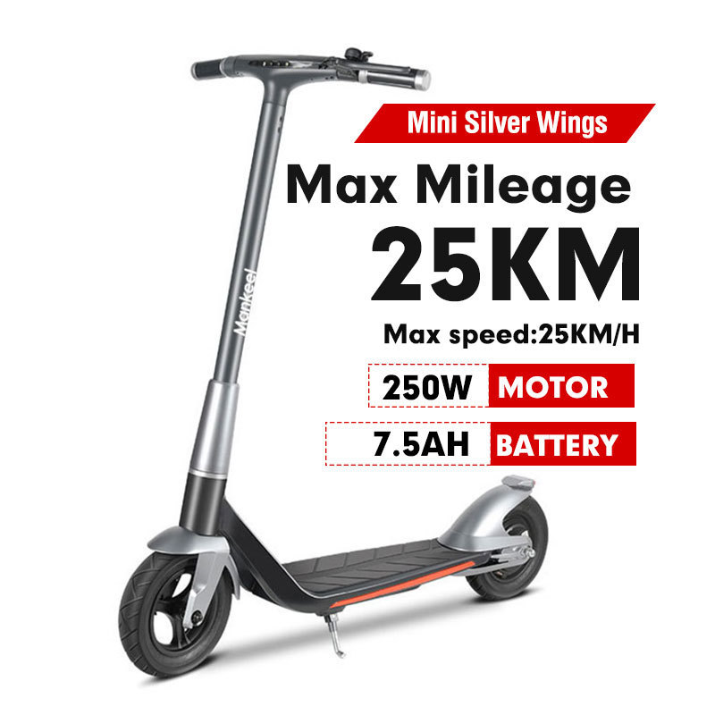 Mankeel Silver Wings Mini 25Km/H 250W 36V 7.5A Lithium Battery 10 Inch Scooter Adults Electric Scooters