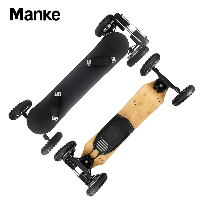 Wholesale 40KM/H electric scooter 4 wheels motorized mountain board off road electric skateboard