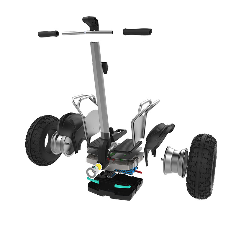 MK013 60V 1200W 2400W USA Warehouse E Scooter Moped Offroad Self-Balancing Two Wheel Electric Scooter With Big Wheels