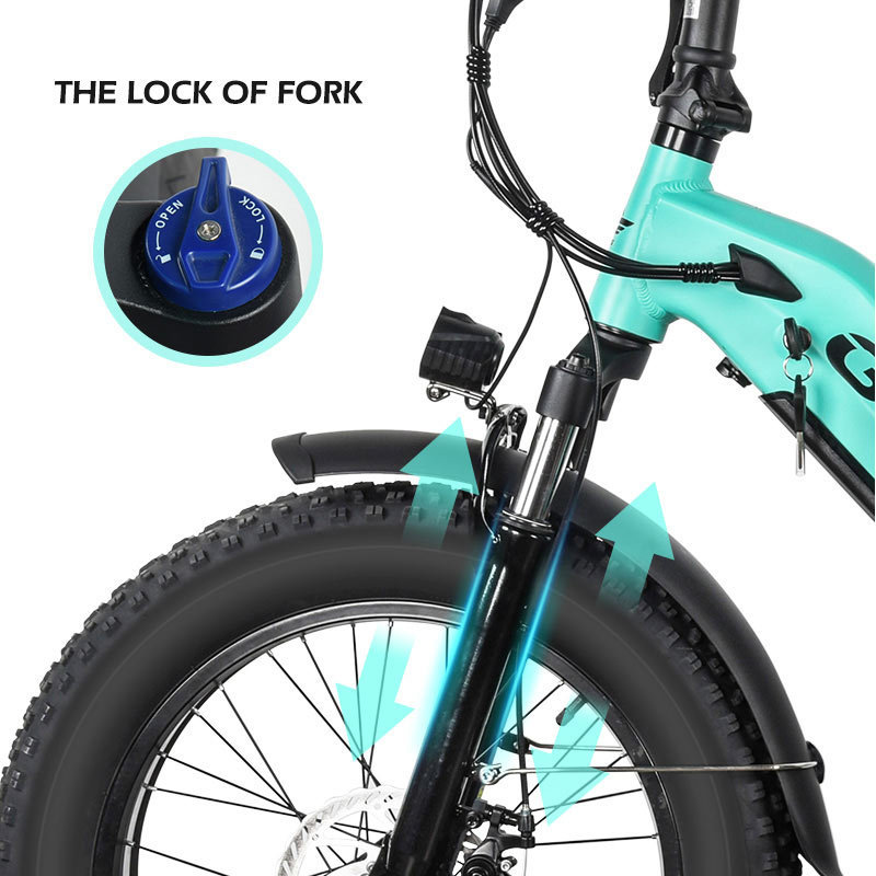 MZ-9 EU US Warehouse 48V 500W 750W Adult 20 Inch E-Bike Fatbike Fat Tyre Folding Electric City Mountain Road Bike