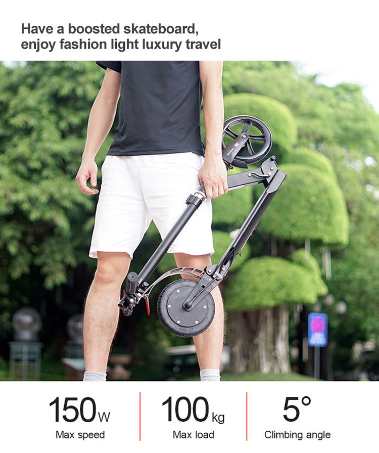 MK072 Patinete Electrico Wholesale 8 Inch 150W E Mobility Scooter Cheap Price Foldable Electric Moped Scooters Adults Kids