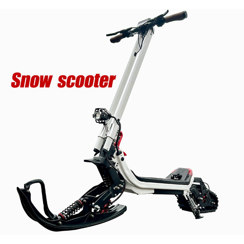 MX-5 48V 20Ah 15Ah 1200W 2400W Eu Warehouse Dual Motor Off Road Fat Tire Electric Snow Scooter Snowmobile