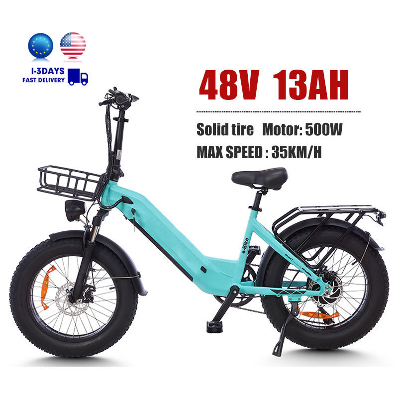 MZ-9 US EU Warehouse 48V 500W 750W  E Bike Fat Tire Importer Foldable Electric Bicycle Electric Bike