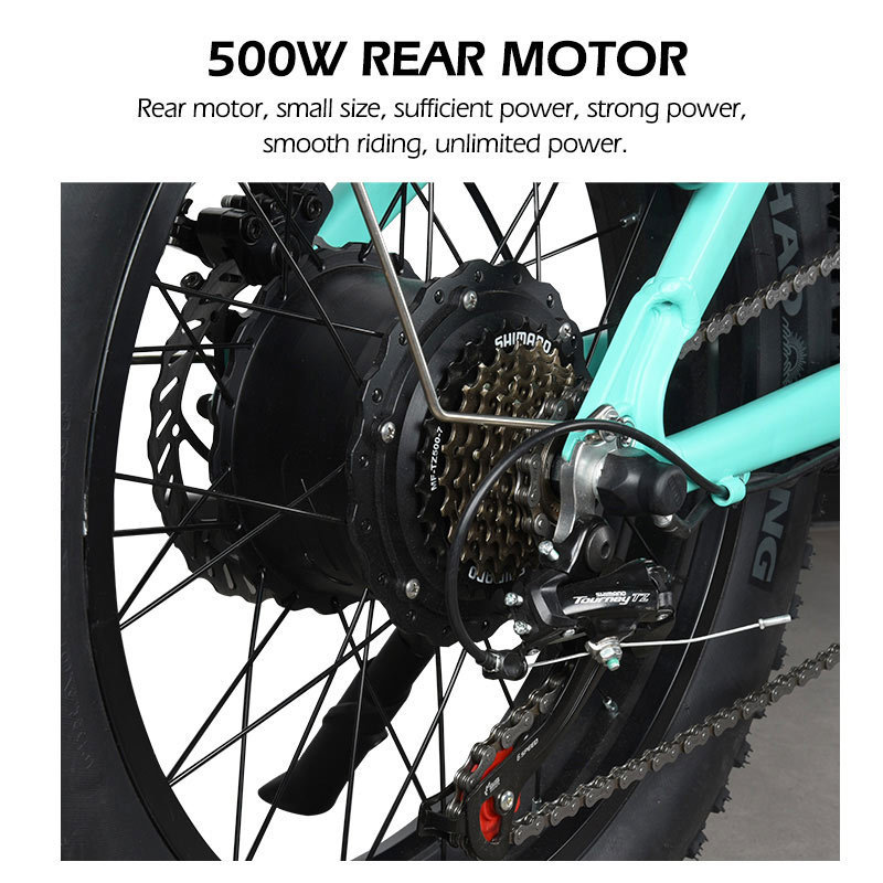 MZ-9 EU US Warehouse 48V 500W 750W Adult 20 Inch E-Bike Fatbike Fat Tyre Folding Electric City Mountain Road Bike