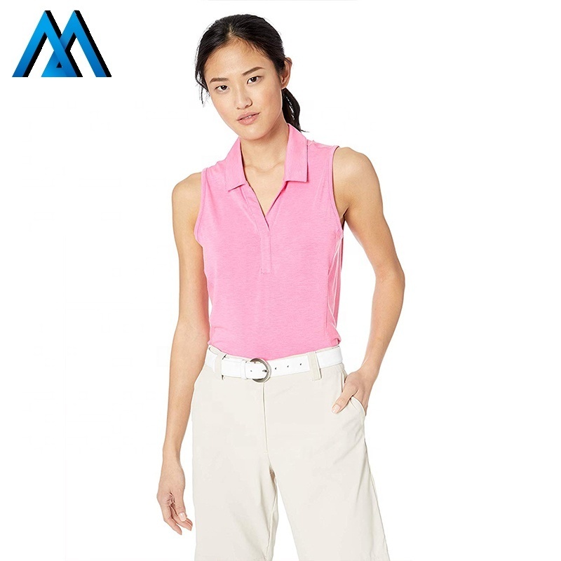 Ladies Womens Sleeveless Polo Shirts