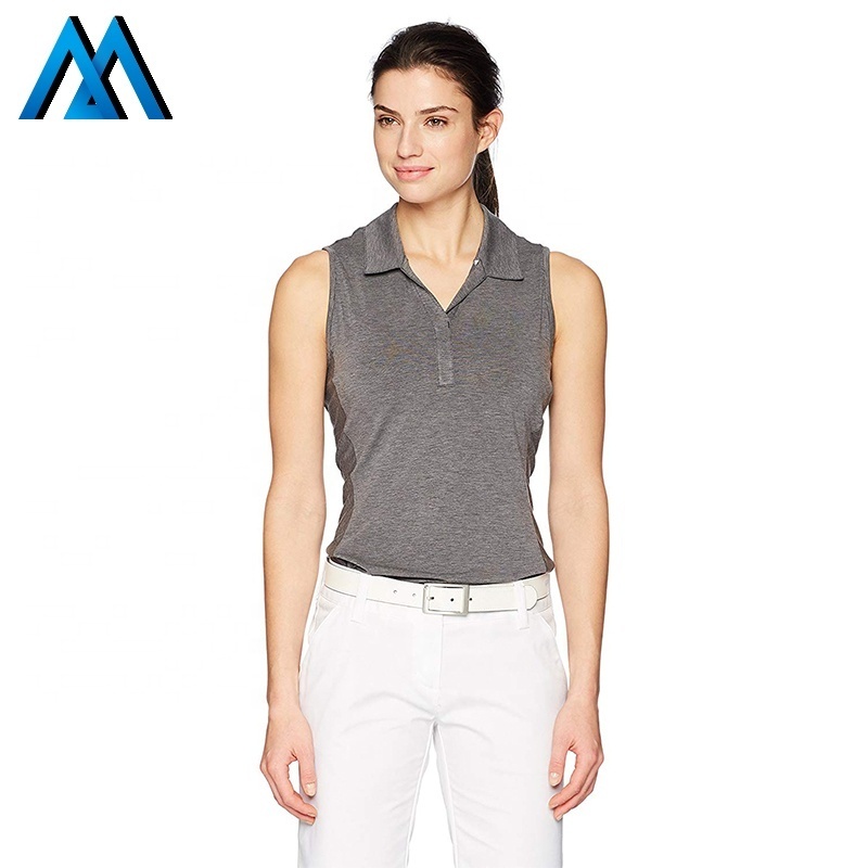 Ladies Womens Sleeveless Polo Shirts