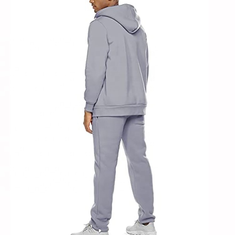 Custom Clothing Manufacturers Wholesale String Blank Tracksuits Cotton And Polyester Zip Up Hood Jogging Sweat Suit