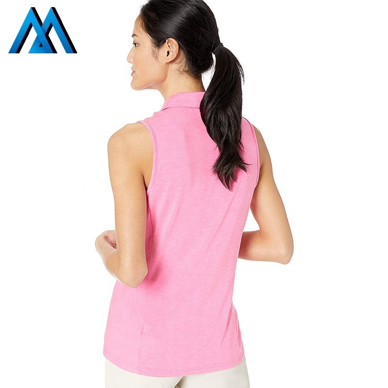 Ladies Womens Sleeveless Polo Shirts