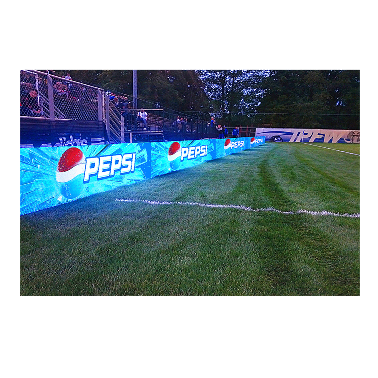 outdoor Court Digital Signage led display screen P8 P10 Stadium Perimeter Crashworthiness LED Display