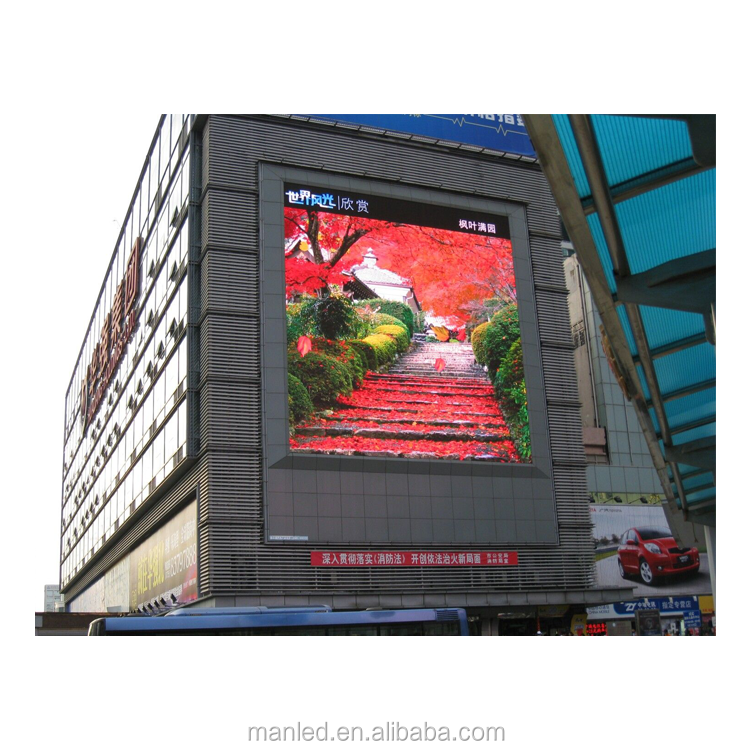 Outdoor LED Digital Video Wall, Street Advertising P10 LED Display Panel