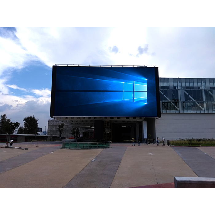 Outdoor waterproof Advertising video Players screen 4x2m P8 poster TV wall led display screen