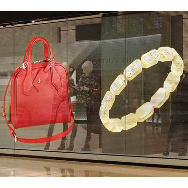 Transparent Led Display Window Advertising Oled Tv Led Mesh Flexible Display Screen