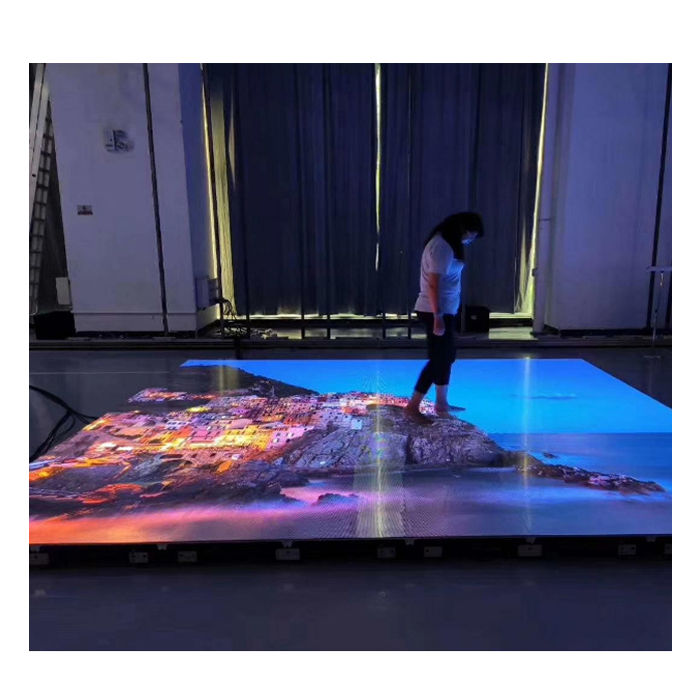 High Refresh 3D Sensitive Dance Floor LED Panels Full Color Tile Wall For TV Studios Screen Touch Display