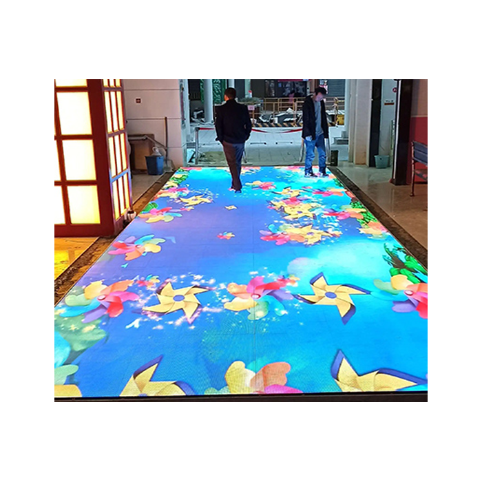 High Refresh 3D Sensitive Dance Floor LED Panels Full Color Tile Wall For TV Studios Screen Touch Display