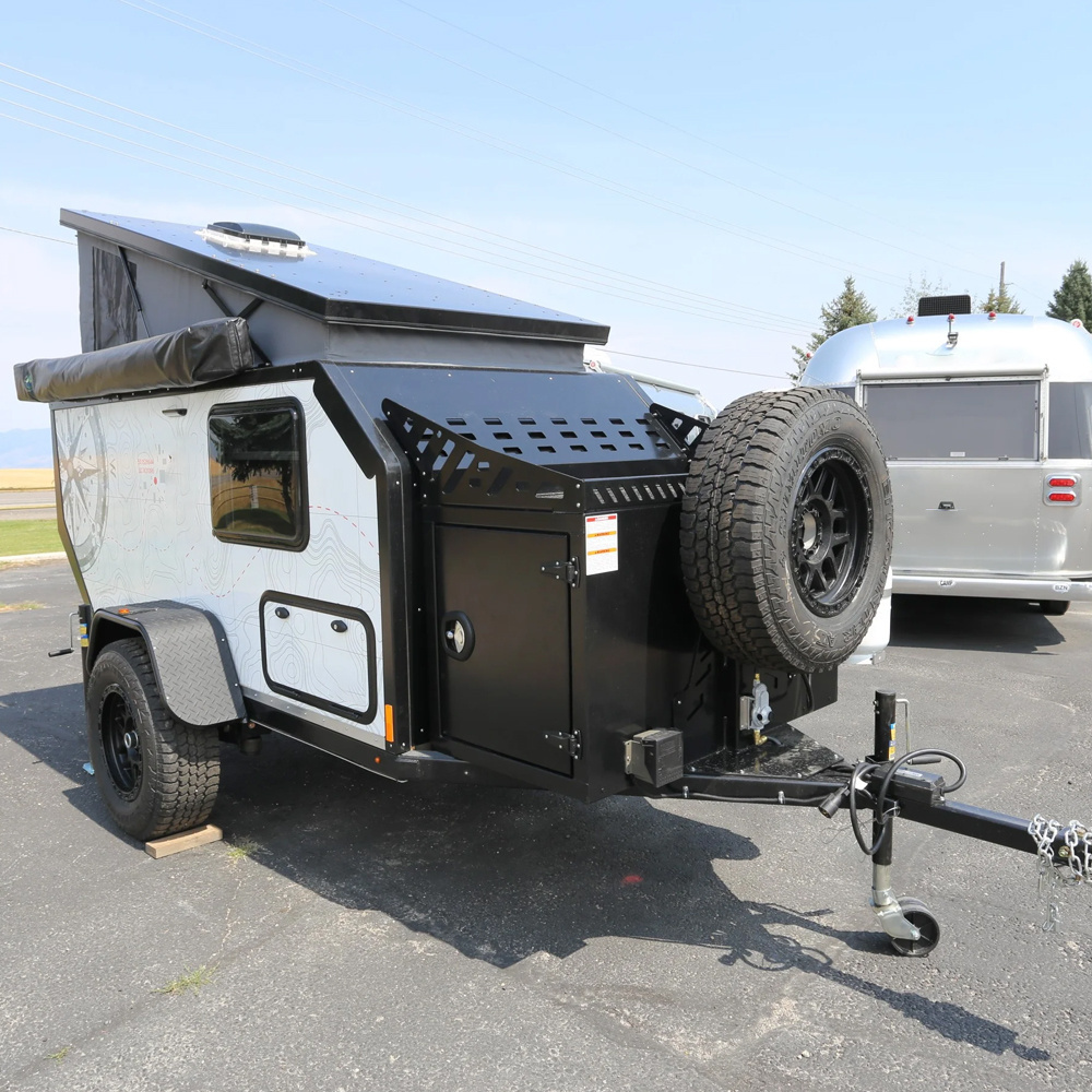 Small Hybrid Offroad Pop Top Family Trailer Camper Folding Caravan Australian Standard Rv Camping Off-Road With Toilet