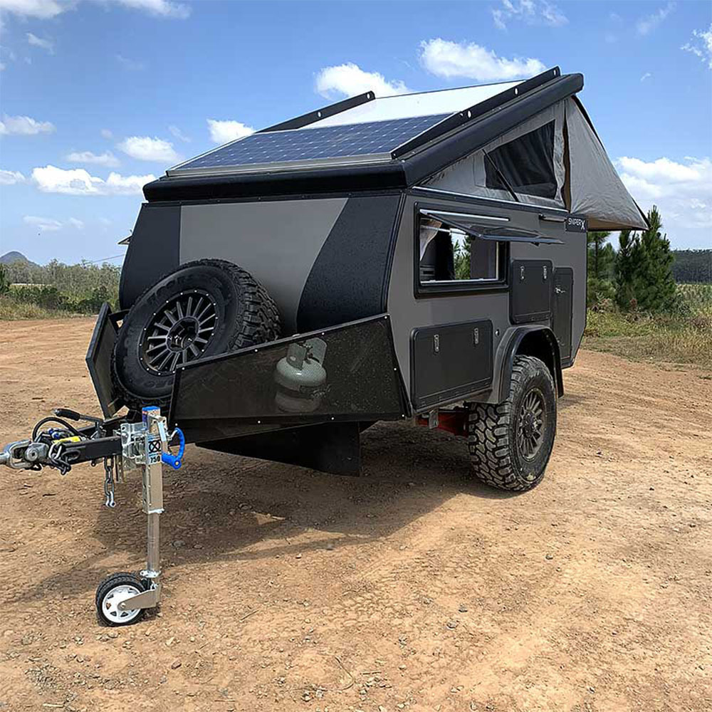 Manley Australian Standard Small Pop Top  Up Hibrid Camper Trailer Mobile Off Road Caravan Car For Sale Trailers with shower