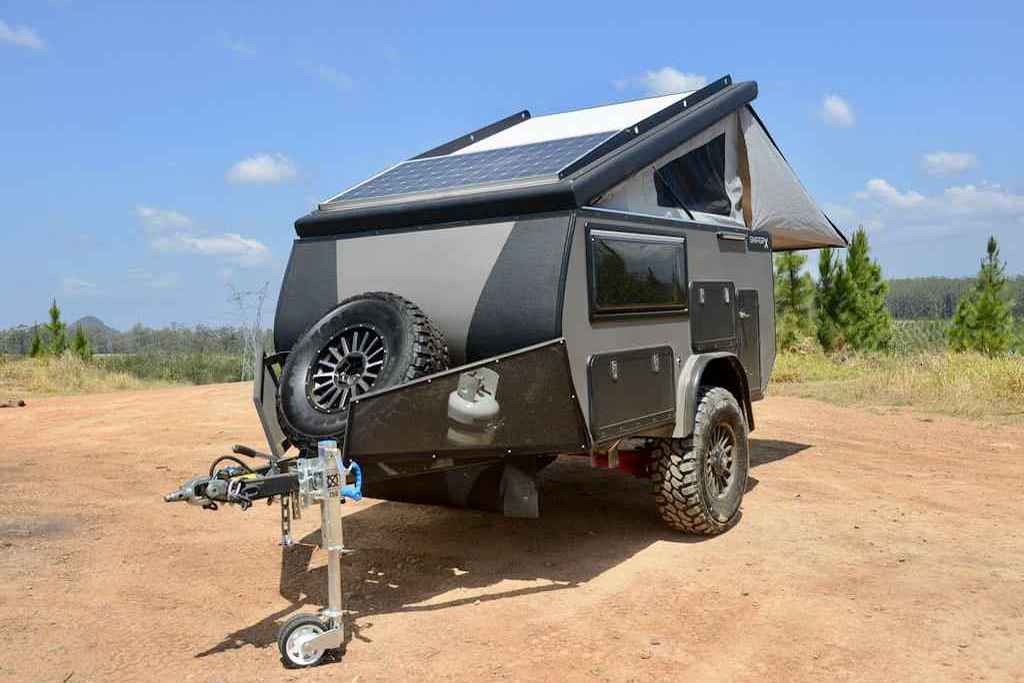 Best Heavy Duty Small Rv Camper Mini Caravane Motorcycle Small Light Travel Trailer  Off Road Camping Caravan Camper Small