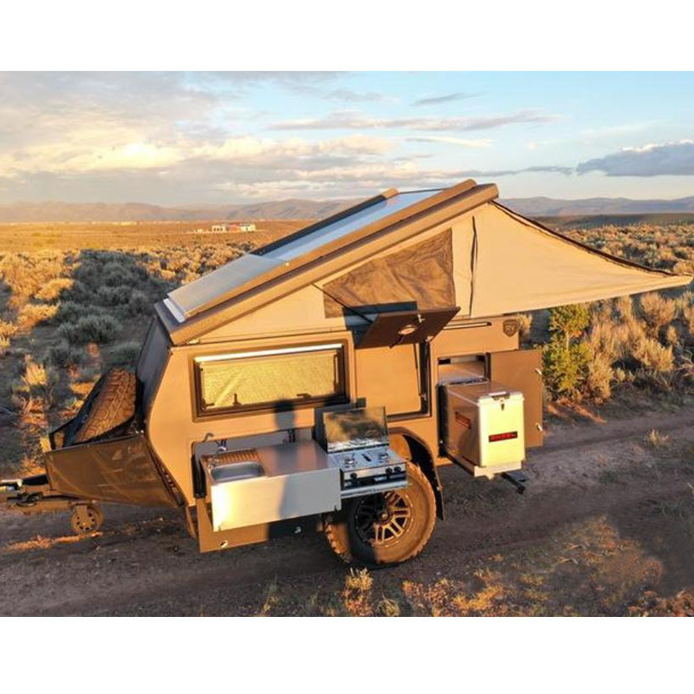 Manley Australian Standard Small Pop Top  Up Hibrid Camper Trailer Mobile Off Road Caravan Car For Sale Trailers with shower