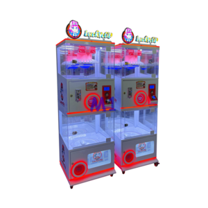 Kids Toy Vending Machine Coin Operated Clip Gift Clamp Prize Claw Toy Vending Machine Lucky Wheel Clip Master Push Prize Machine