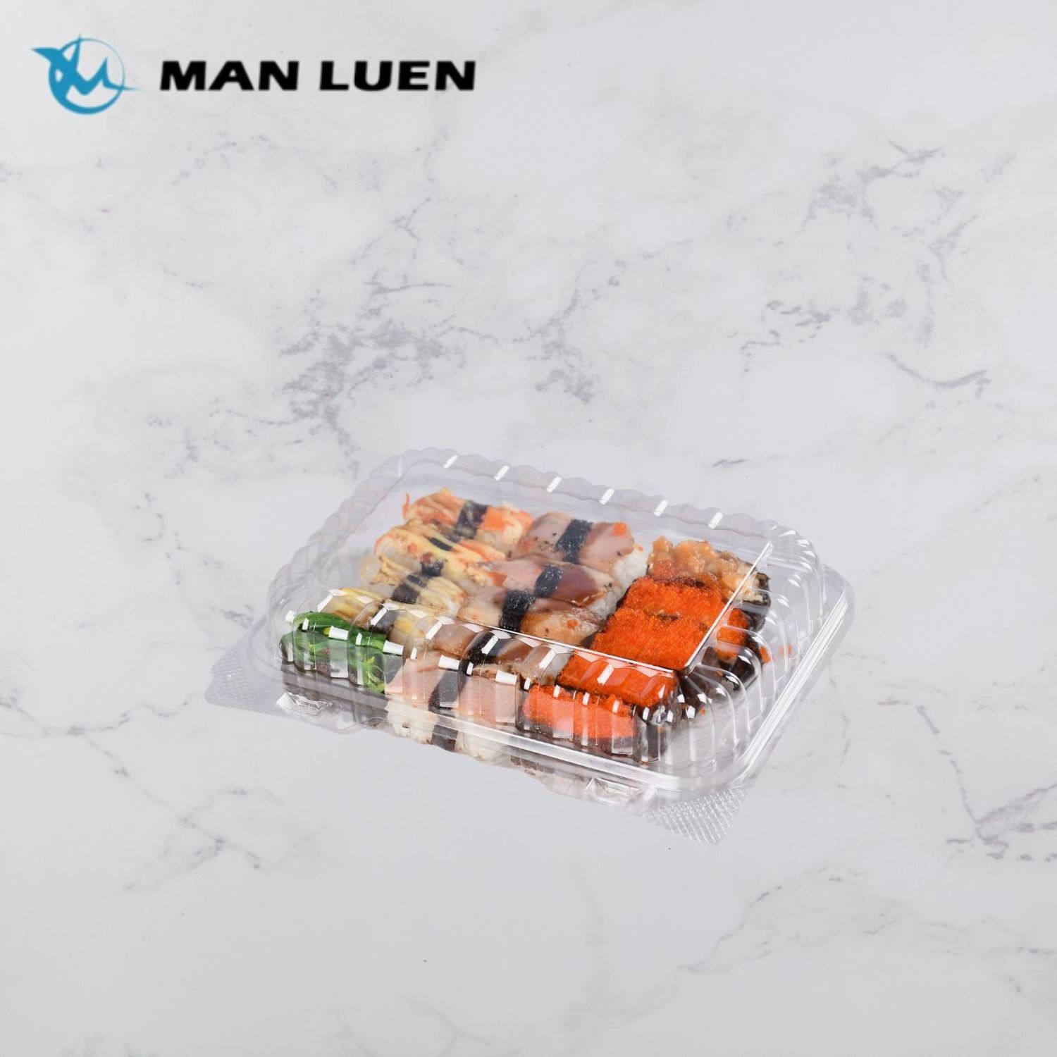 Wholesale Disposable Plastic Transparent Clamshell Food Container for Food Packaging