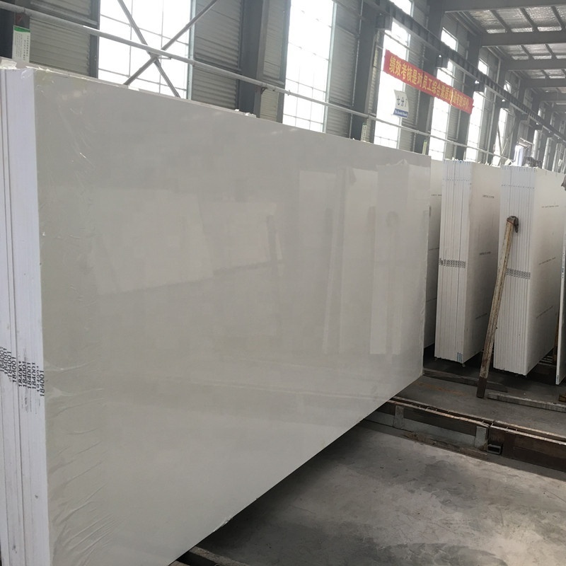 Pure White Quartz Marble Countertop Slabs Stone Tiles Artificial Quartz Stone Slabs for Kitchen Countertops