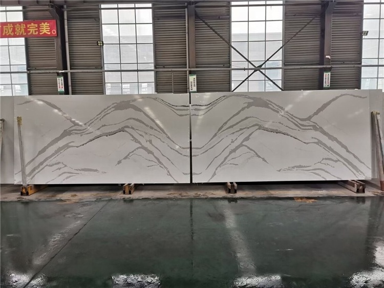 New Design Calacatta White Quartz Slabs Quartz Stone Counter top Quartz Artificial Stones Slabs