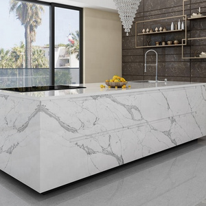 High Quality Calacatta White Quartz Stone slab Artificial Stones for kitchen Counter top