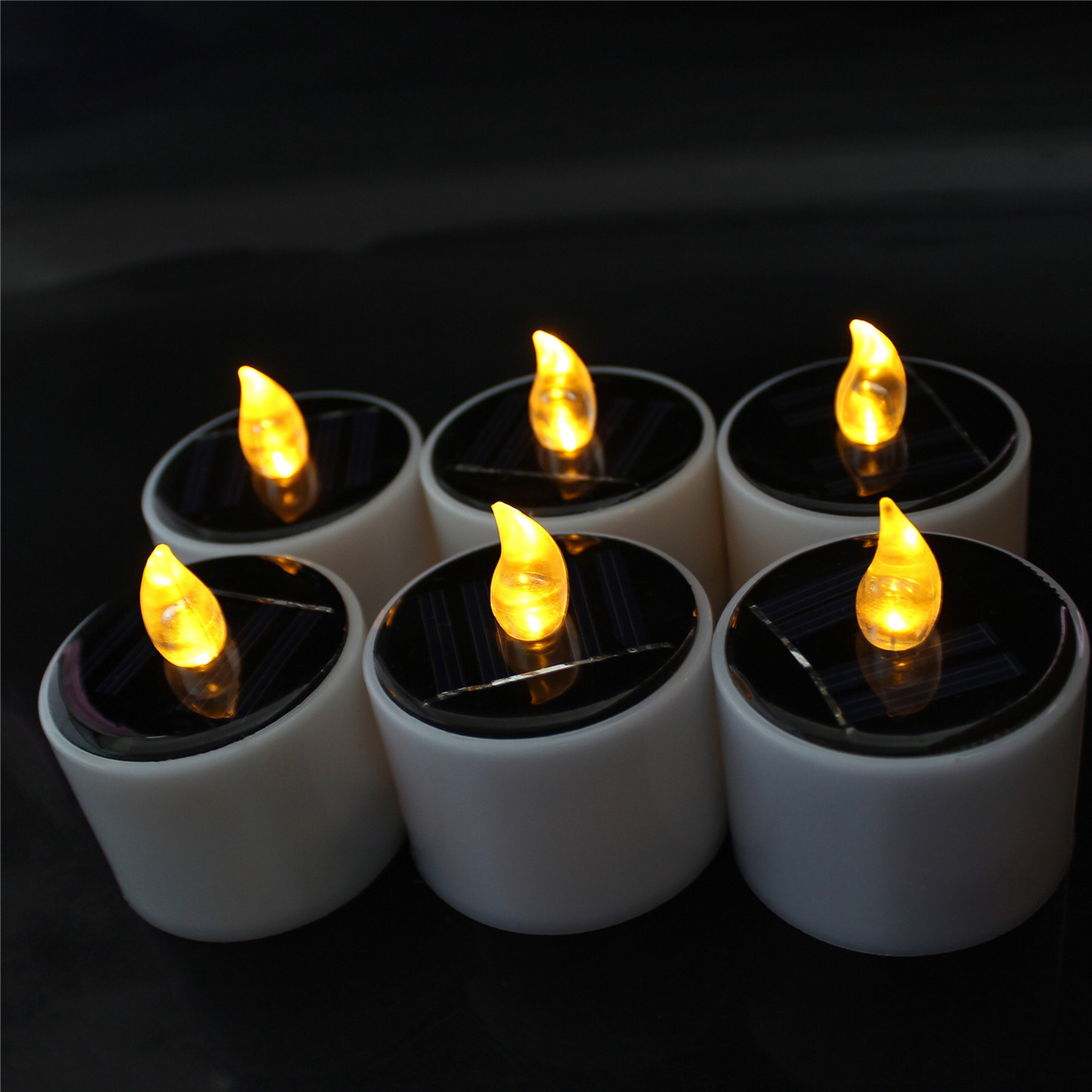 Matti's home decoration Solar Power Tea Lights Candle for Windows Home Garden Wedding Party led candle