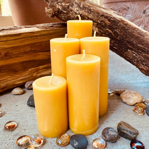 Wholesale China Wholesale Beeswax Long Candles Custom scented natural beeswax pillar candle