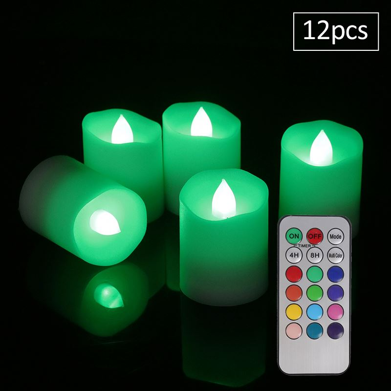 Matti's Warm White Flickering Tea Lights For Party Decoration led candle