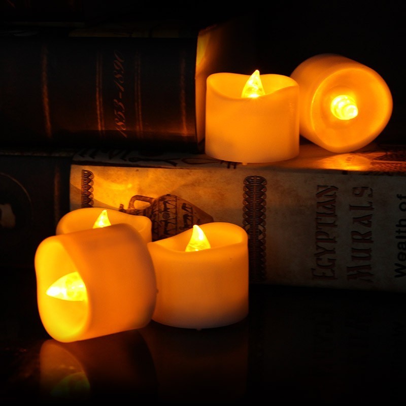 Matti's Electric Tea Lights with Flickering White Base led candle