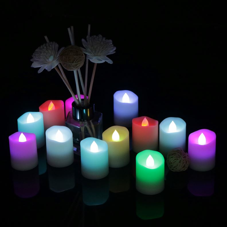 Matti's Warm White Flickering Tea Lights For Party Decoration led candle