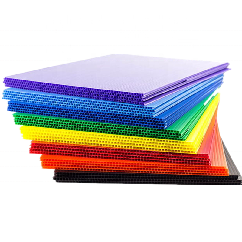 Multiwall black 48x96 PP correx coroplast corflute hollow plastic sheet 4X8 PP corrugated plastic correx laminate sheet