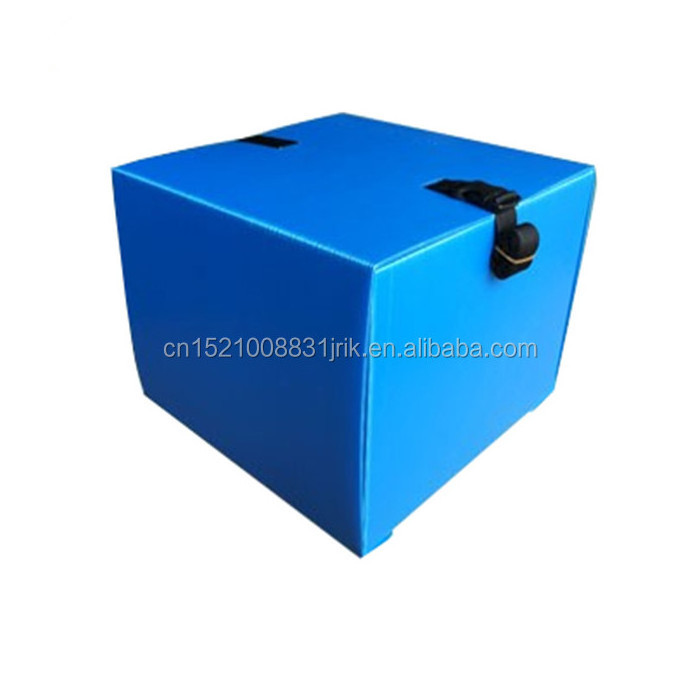 5mm Thick Black PP Materials Corflute Motorcycle Tail Boxes Correx Corrugated Plastic Food Pizza Delivery Top Box For Scooters