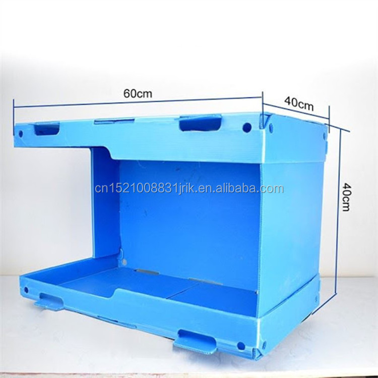 Mannkie Corflute Corrugated Plastic PP Plastic Stackable Correx Picking Bins For Clothes Warehouse Correx Picking Bins