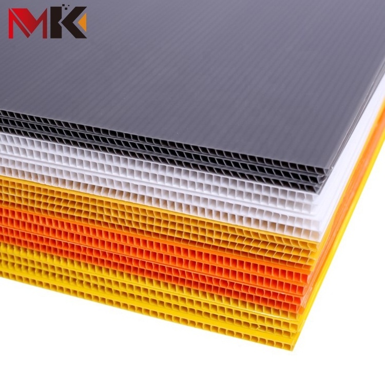 Corriboard Corriflute Sheet Polypropylene Plastico PP Corrugated Hollow Plastic Petek 4ft x 8ft Coroplast Sheet 4mm Poster Board