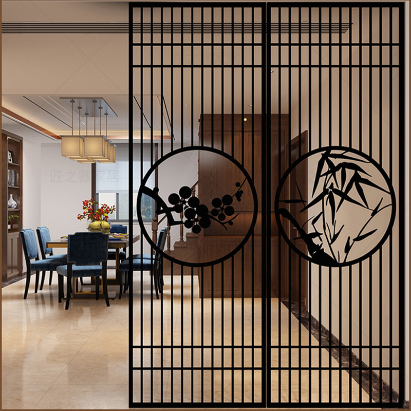 Partition wall wrought iron stainless steel room dividers and screens for bedroom