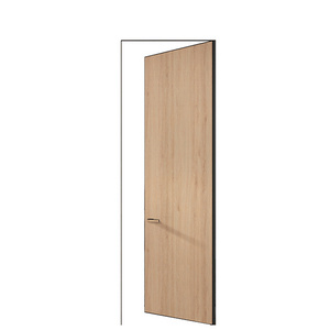 Water resistant frameless secret door hidden interior door system