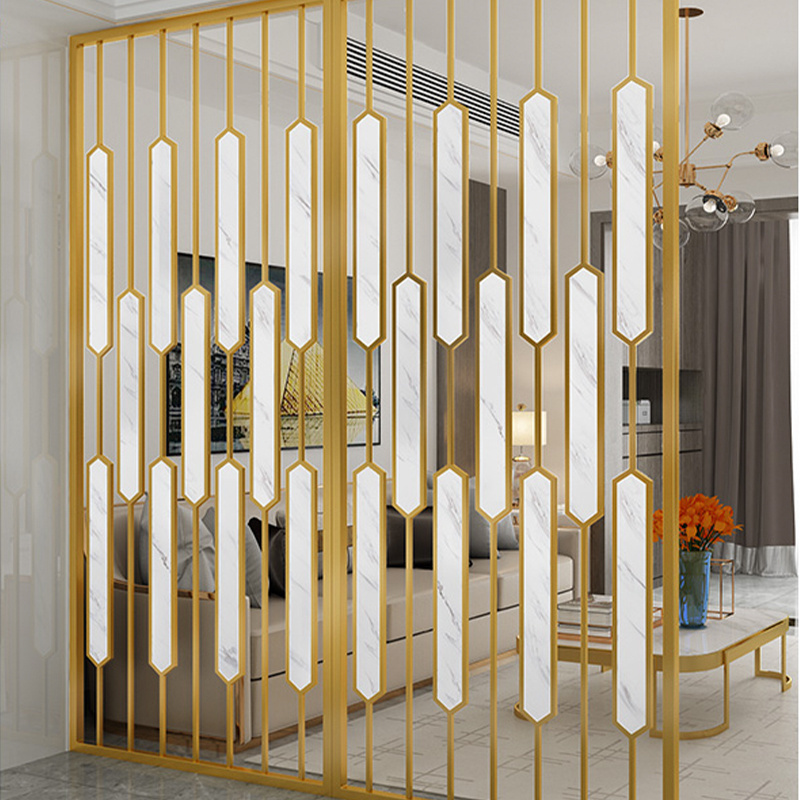 Foshan decorative wrought iron room divider & stainless steel screens