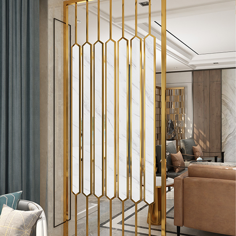 Foshan decorative wrought iron room divider & stainless steel screens