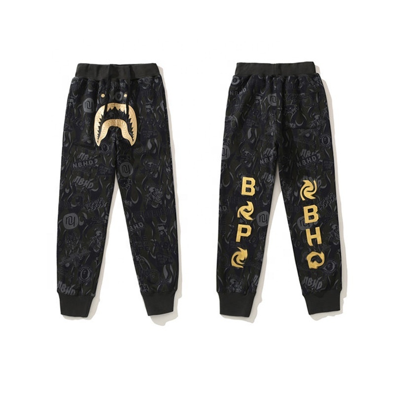 HD baggy print pants men hoodie and sweatpants set men high quality athletic pants casual clothes trouser for men