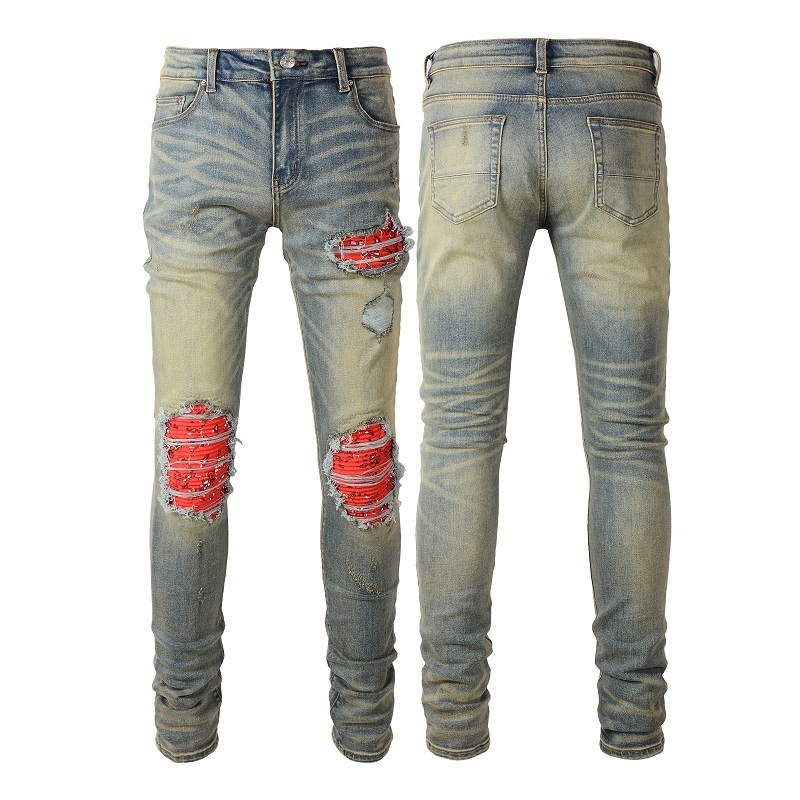 2024 New styles demin jeans In stocks famous brand designer Trend Amiry denim pants cowboy close-fitting Amiry demin pants