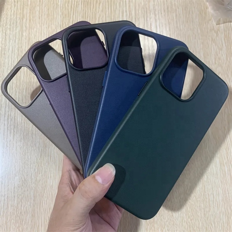 For iPhone 15 Original quality Leather magnetic phone case For iPhone 15 Pro Max Plus Case Cover with Packaging