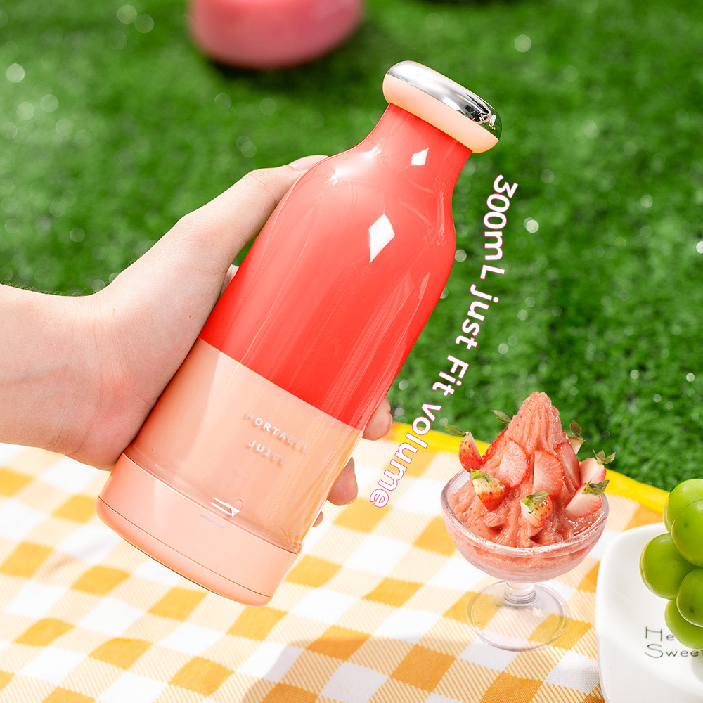 household automatic electric usb rechargeable fresh fruit juice blenders and juicers bottle portable hand mini blender cup