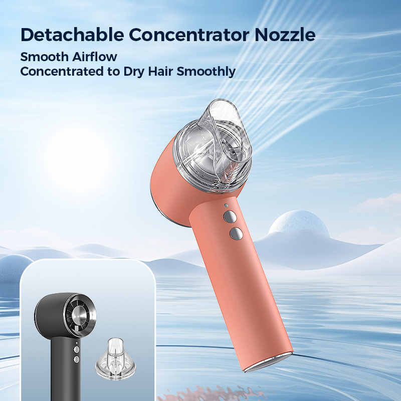 2024 Summer Hot Giveaway Cooling Mini Portable Rechargeable Handheld Turbo Fan Hair Dryer for Outdoor Travel Handy Fan