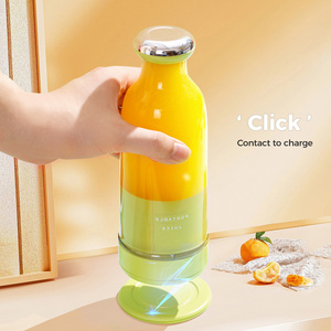 household automatic electric usb rechargeable fresh fruit juice blenders and juicers bottle portable hand mini blender cup