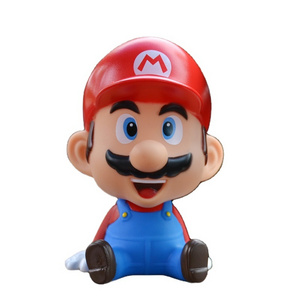 Cartoon Super Mario Head Shaking Figure Luigi Bobble Head Figure Doll Mario Bros Bobble-Head Toy Figures For Car Dashboard