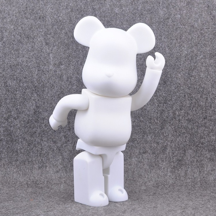 Cheaper Toys 400% Soft Vinyl Bear Models DIY Action Figures White Black 28CM Vinyl Bearbrick